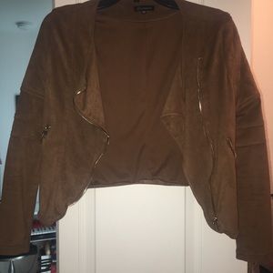 Tan/brown suede jacket
